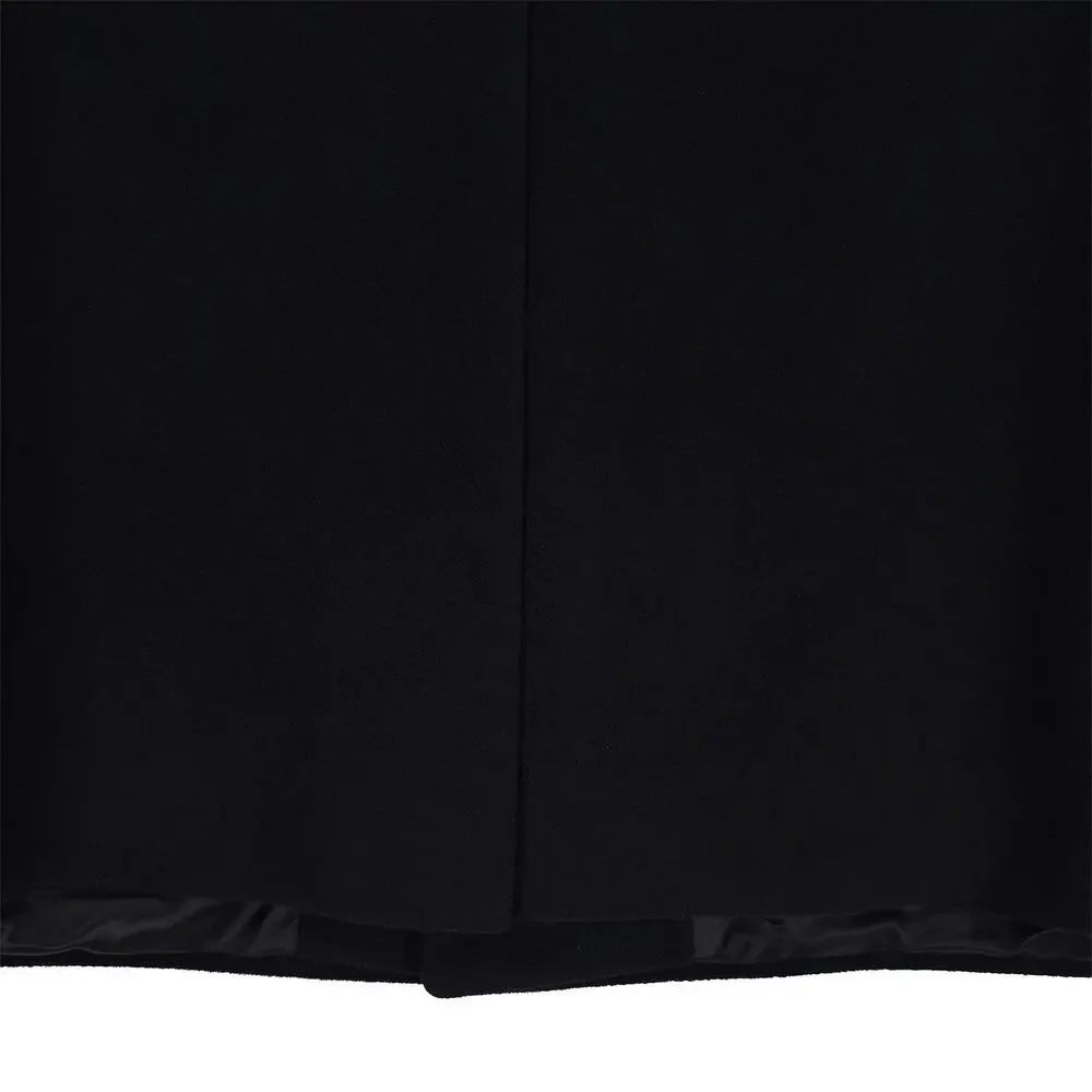 Hugo Boss Mens Migor Slim Fit Overcoat 42R Black Solid Cashmere NWT